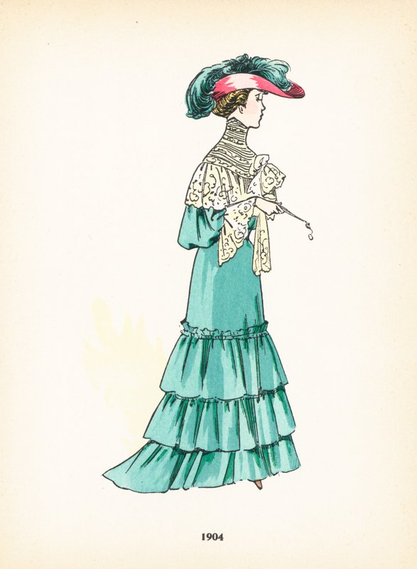 Damemode, 1904 af French School