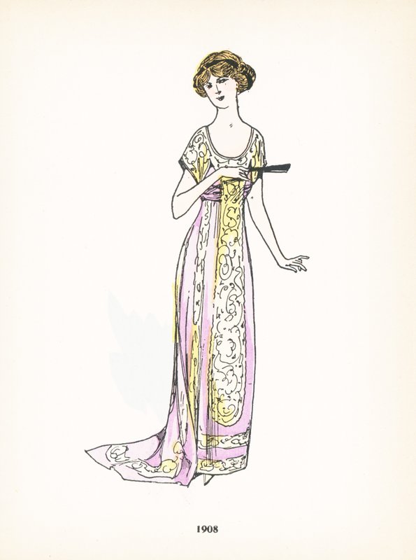 Damemode, 1908 af French School