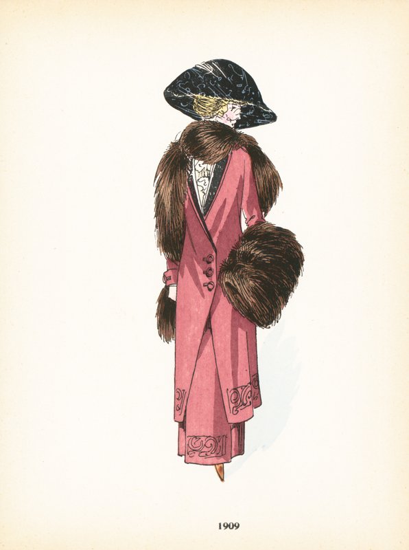 Damemode, 1909 af French School