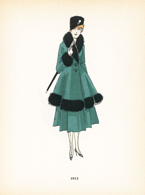 Damemode, 1913 af French School
