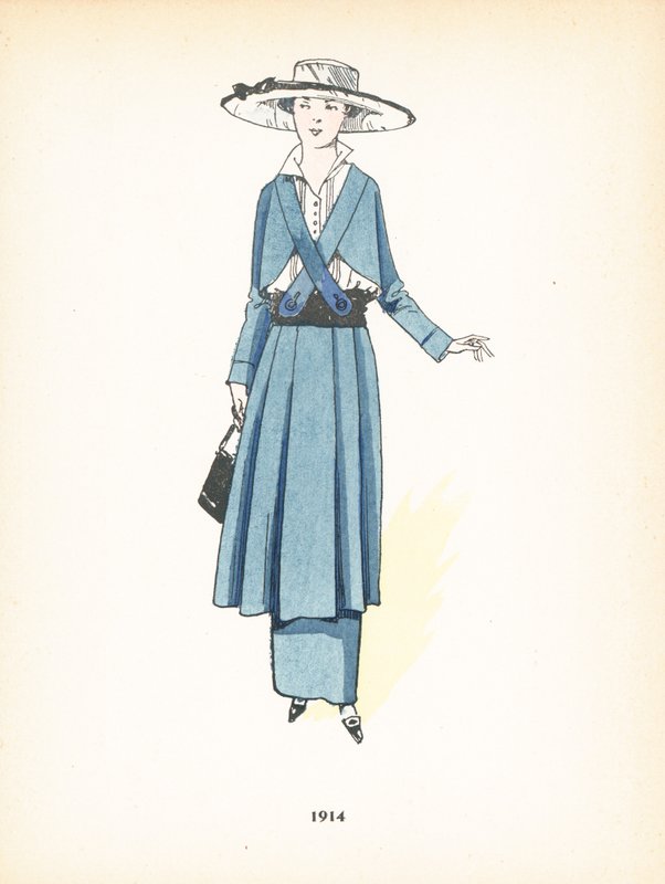 Damemode, 1914 af French School