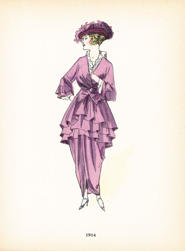 Damemode, 1914 af French School