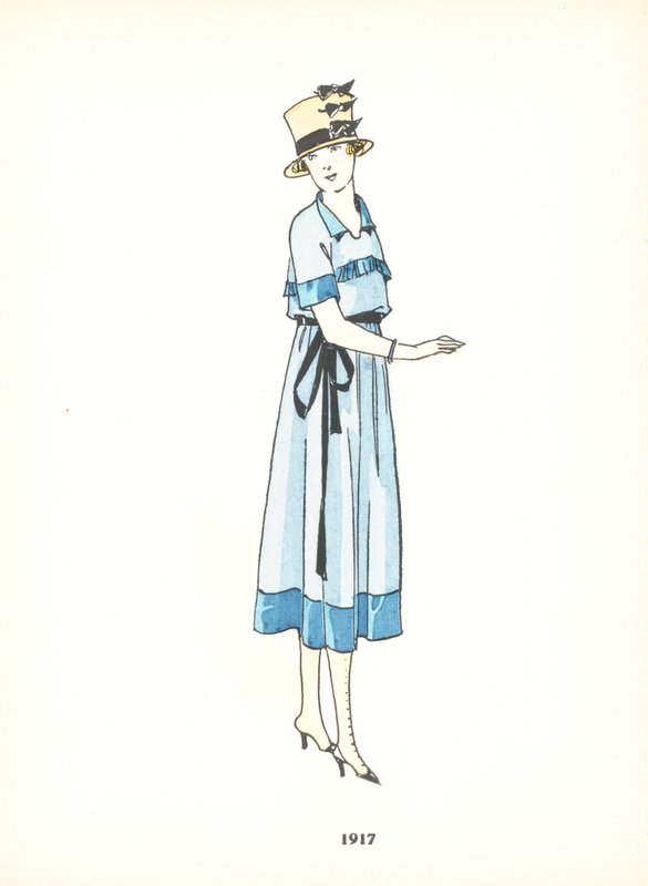 Damemode, 1917 af French School