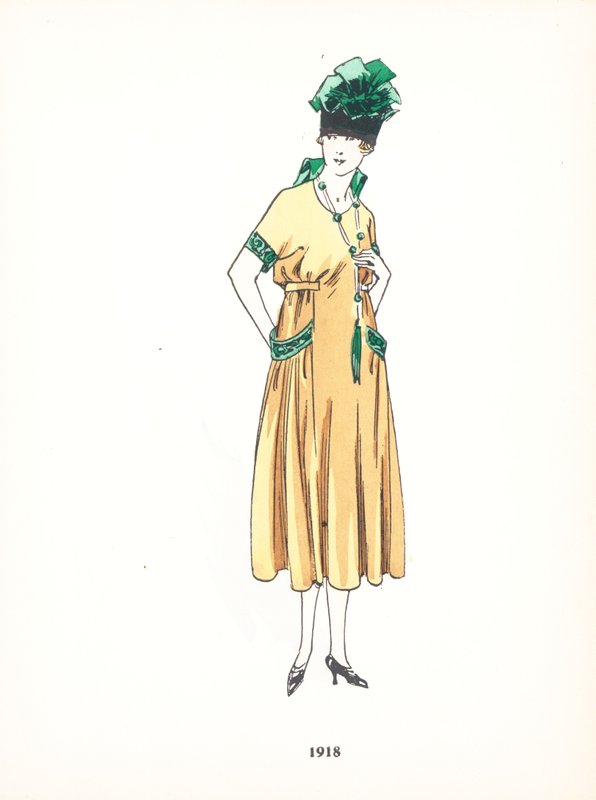 Damemode, 1918 af French School