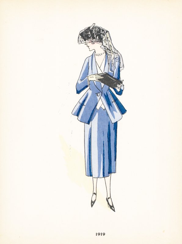 Damemode, 1919 af French School