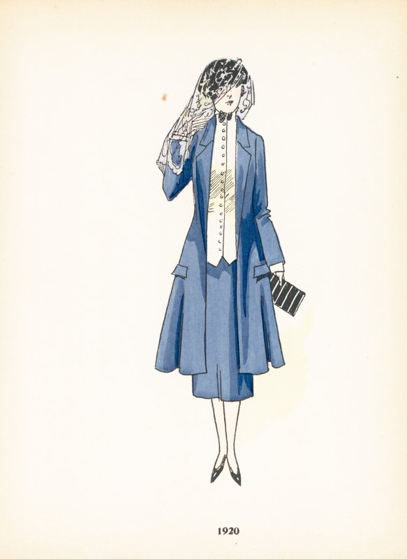 Damemode, 1920 af French School