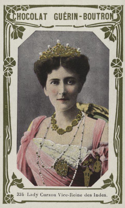 Lady Curzon, Vice-Reine des Indes (farvet foto) af French School