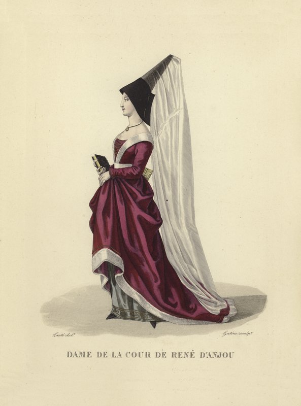 Dame ved hoffet til Rene af Anjou af French School