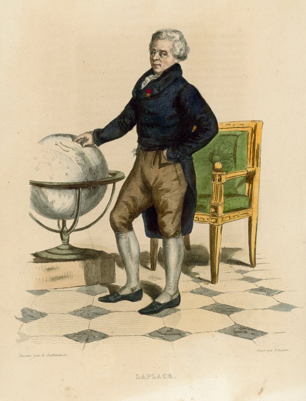Laplace (farvet gravering) af French School