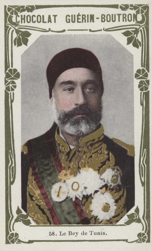 The Bey of Tunis (farvet foto) af French School