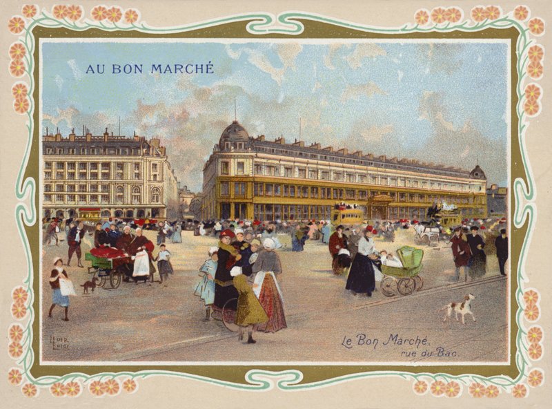 Le Bon Marche, rue du Bac, Paris af French School