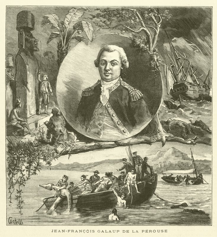 Centenary of La Perouse (gravering) af French School