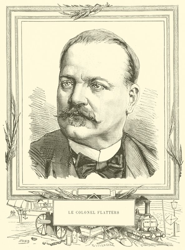 Le Colonel Flatters (gravering) af French School