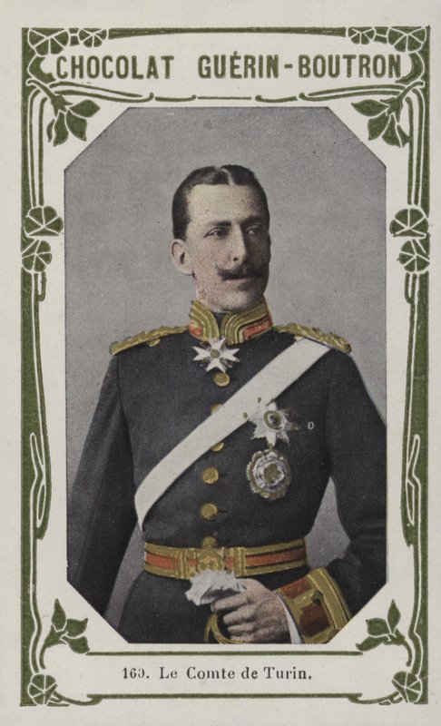 Greven af ​​Torino (farvet foto) af French School