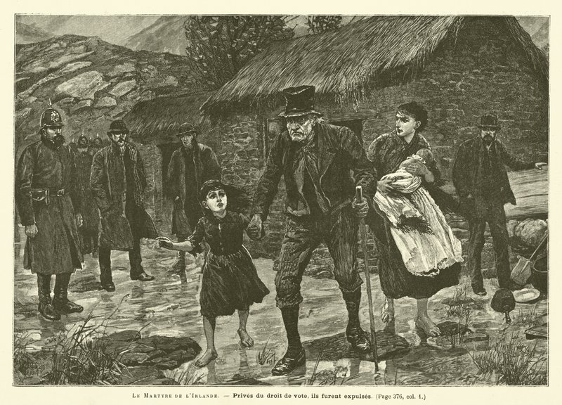 The Martyrdom of Ireland (gravering) af French School