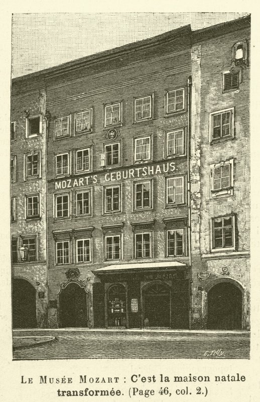 Le Musee Mozart (gravering) af French School