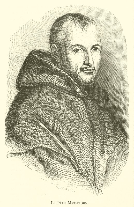 Le Pere Mersenne (kobberstik) af French School
