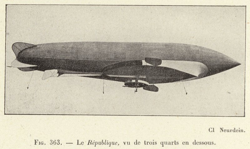 Republikken, set fra tre fjerdedele nedenfor (gravering) af French School