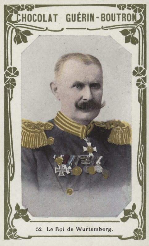 Kongen af ​​Württemberg (farvet foto) af French School