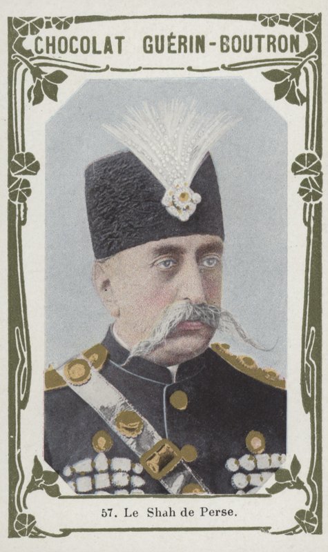 Le Shah de Perse (farvet foto) af French School