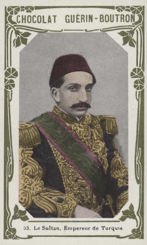 Sultanen, kejser af Tyrkiet (farvet foto) af French School