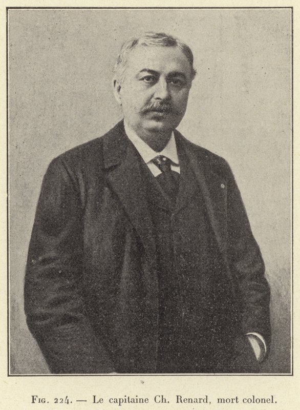 Kaptajn Ch Renard, død oberst (gravering) af French School