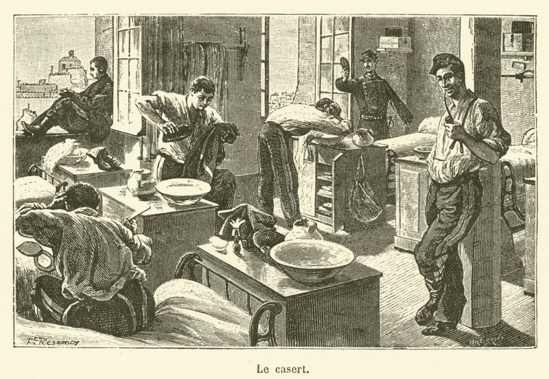 Le casert (kobberstik) af French School