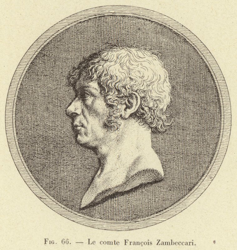Grev Francois Zambeccari (gravering) af French School