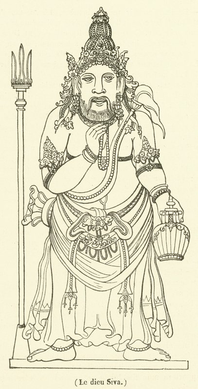 Guden Siva (gravering) af French School