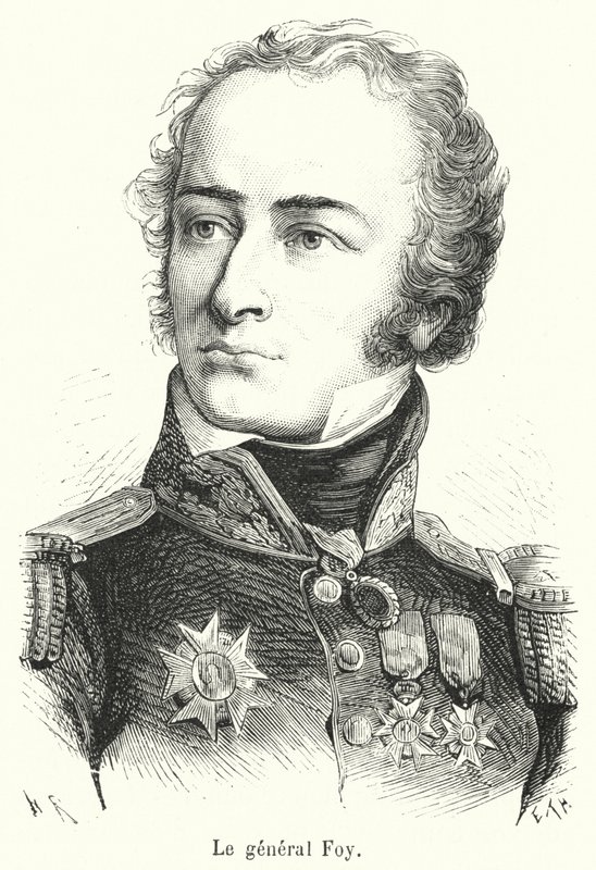 Le general Foy (gravering) af French School