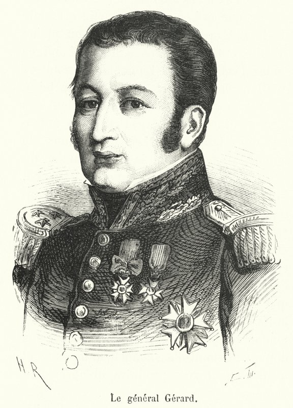 Le general Gerard (gravering) af French School