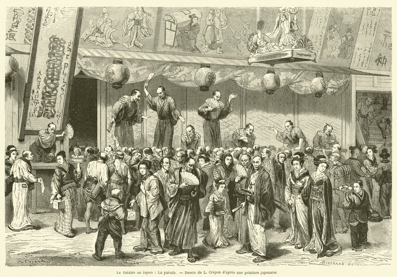 Teatret i Japan, Paraden (gravering) af French School