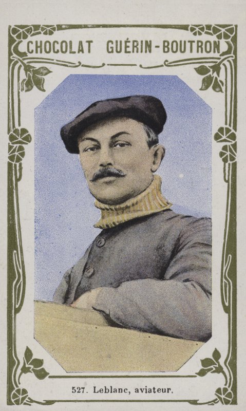 Leblanc, flyver (farvet foto) af French School