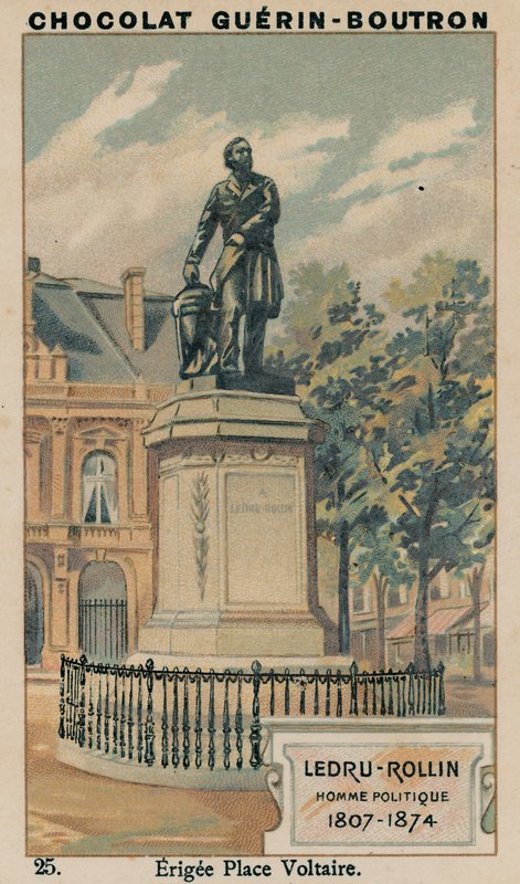 Ledru-Rollin, politiker, 1807-1874, opført Place Voltaire af French School