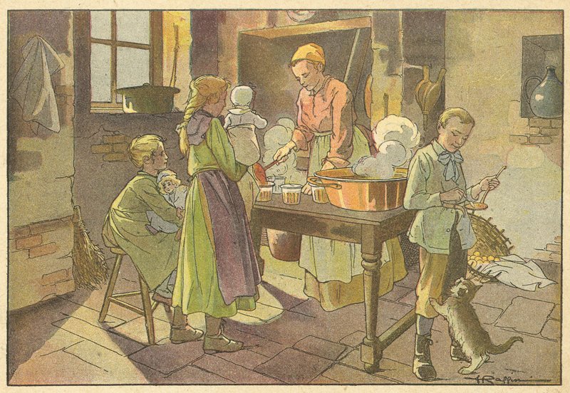 Syltetøj (farvelitografi) af French School