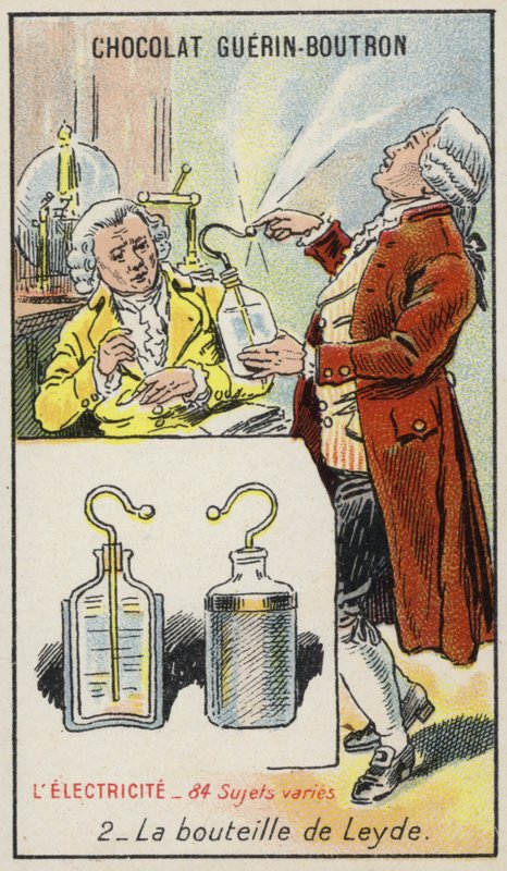 Leyden Jar (chromolitho) af French School