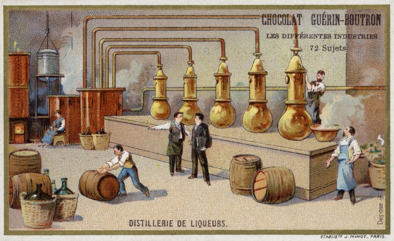 Spritdestilleri (chromolitho) af French School