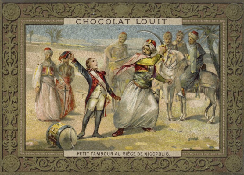 Lille trommeslager dreng ved belejringen af Nicopolis, 1798 af French School