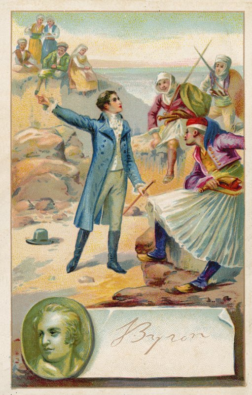 Lord Byron, engelsk digter af French School
