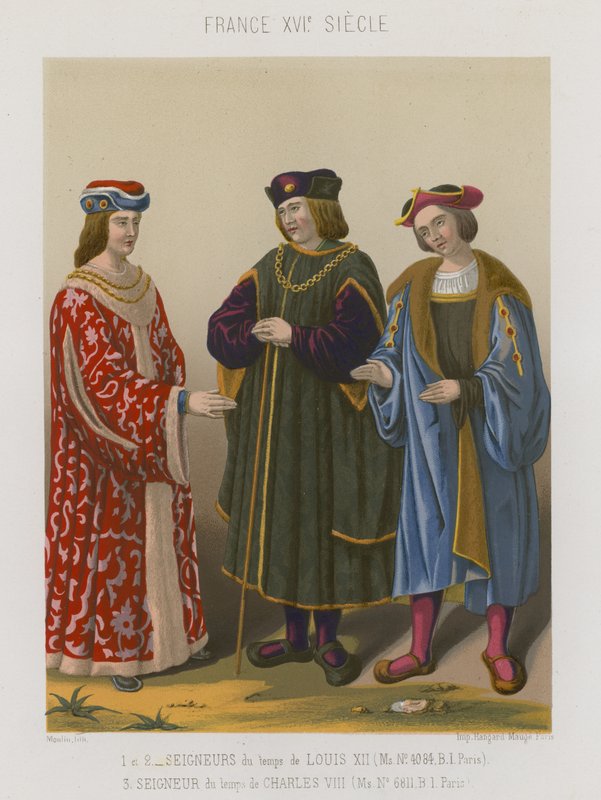 Lords of Louis XII og Lords of the time of Charles VIII af French School
