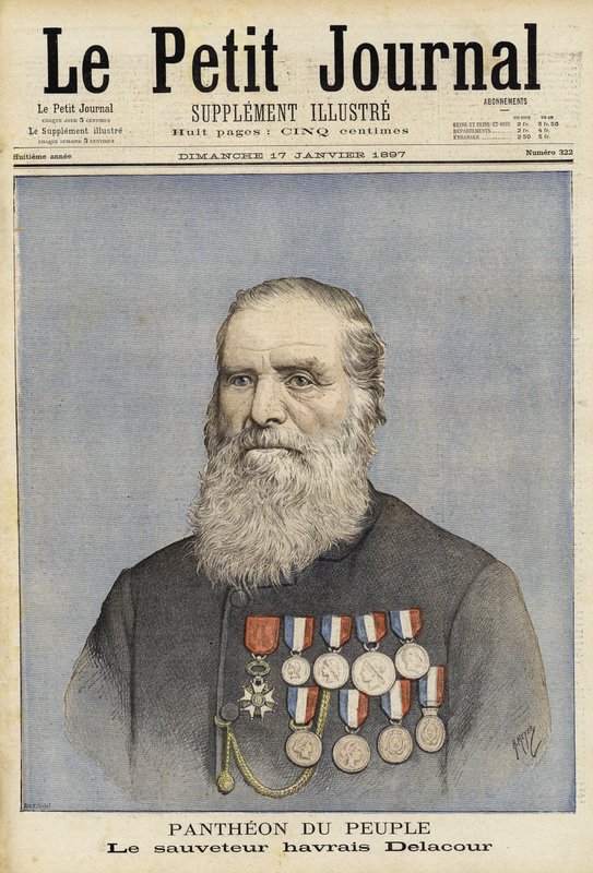 Louis-Joseph-Andre Delacour, fransk sømand og livredder af French School