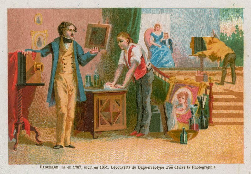 Louis Daguerre, fransk pioner inden for fotografi fra det 19. århundrede af French School