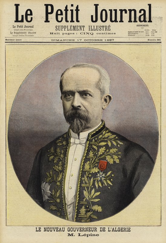 Louis Lepine, ny fransk guvernør i Algeriet, 1897 af French School