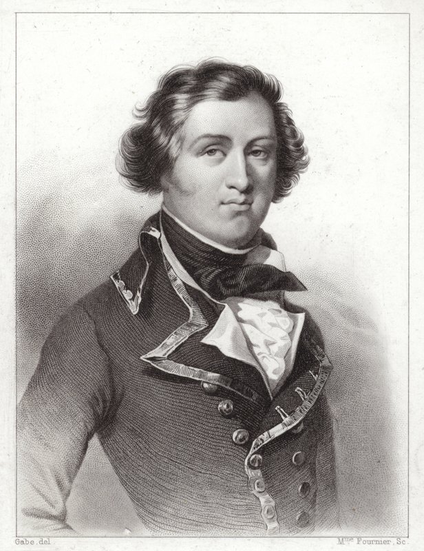 Louis Philippe af Orleans, hertug af Chartres, senere kong Louis Philippe I af Frankrig (gravering) af French School
