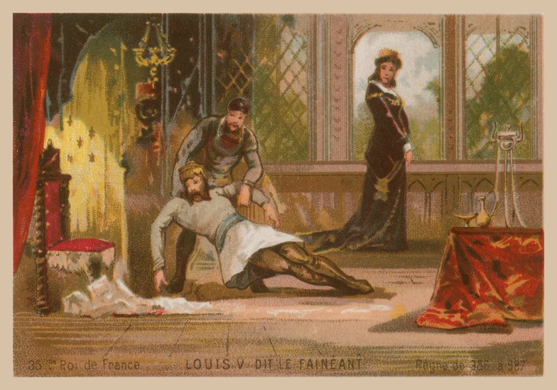 Ludvig V af Frankrig, kendt som Ludvig den Indolente (ca 967-987) af French School