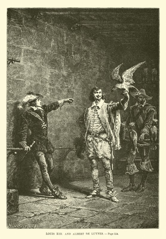 Louis XIII og Albert de Luynes af French School