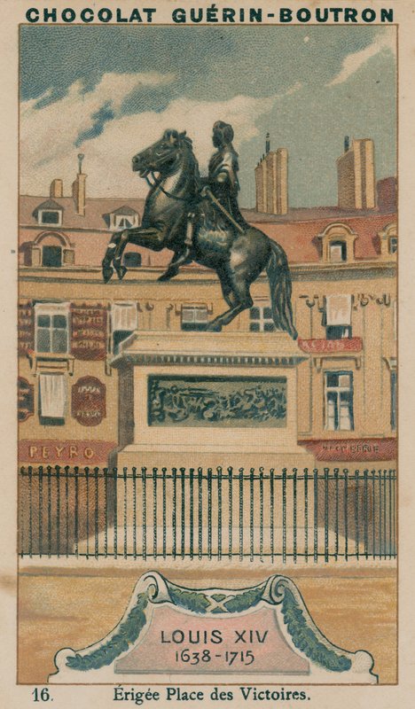 Ludvig XIV, 1638-1715, opført Place des Victoires af French School