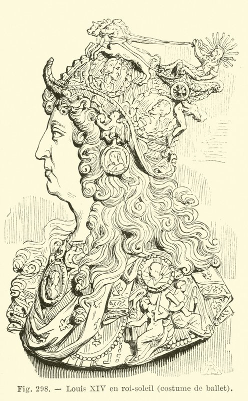 Ludvig XIV af Frankrig af French School