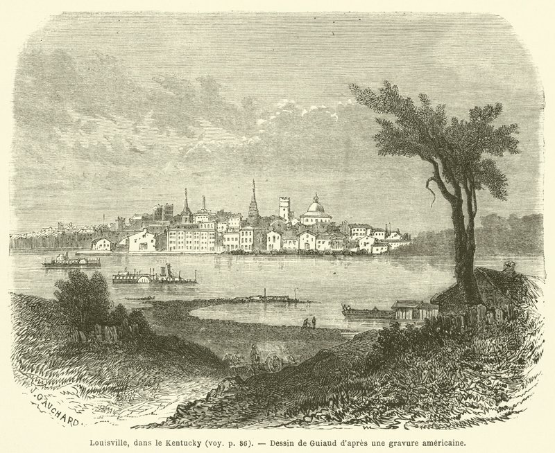 Louisville, Kentucky (gravering) af French School