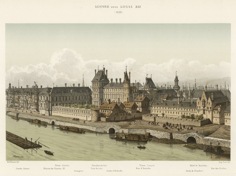 Louvre under Louis XIII, 1622 af French School